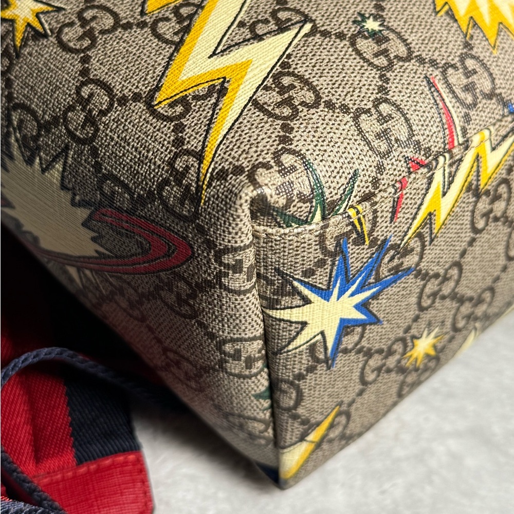 Authentic GUCCI GG Supreme Monogram Space Themed Backpack - Picture 11 of 14